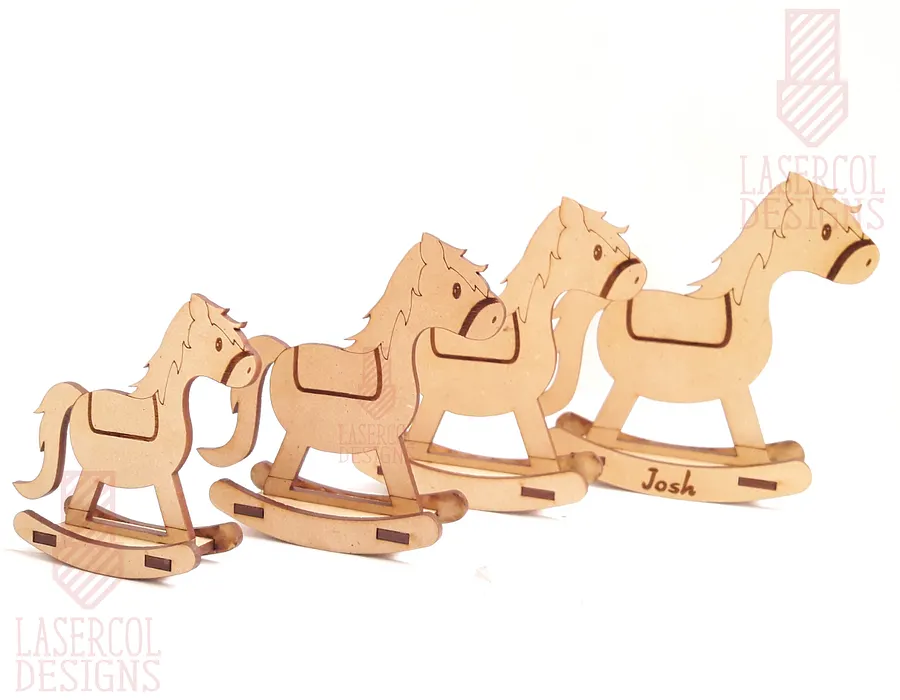 Rocking Horse (4 sizes) - Laser Cut Files product image (6)