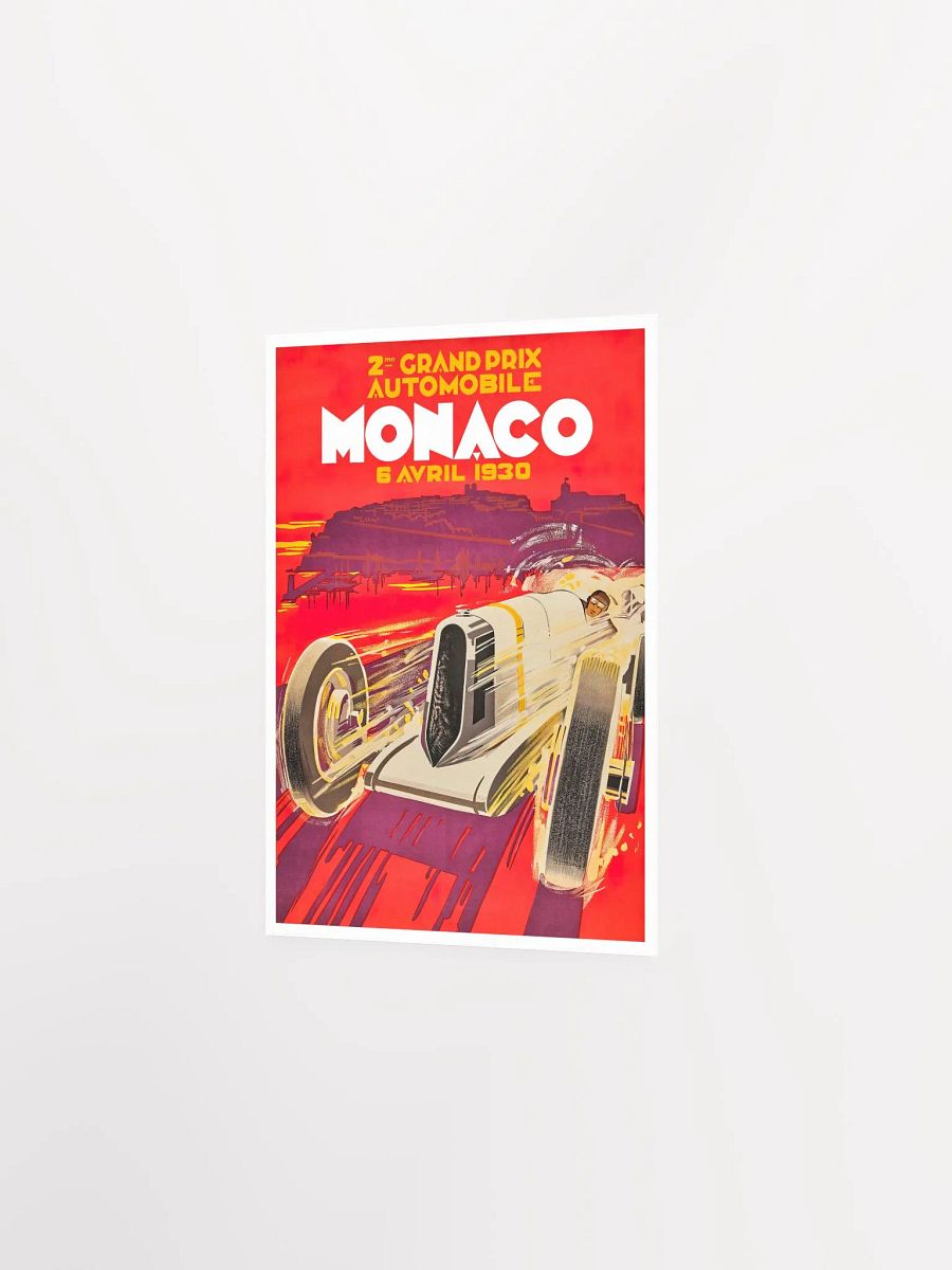 Monaco Vintage F1 Grand Prix, 1930 poster — Vintage Formula 1 poster, Monaco Grand Prix poster, retro travel poster, retro travel art product image (7)