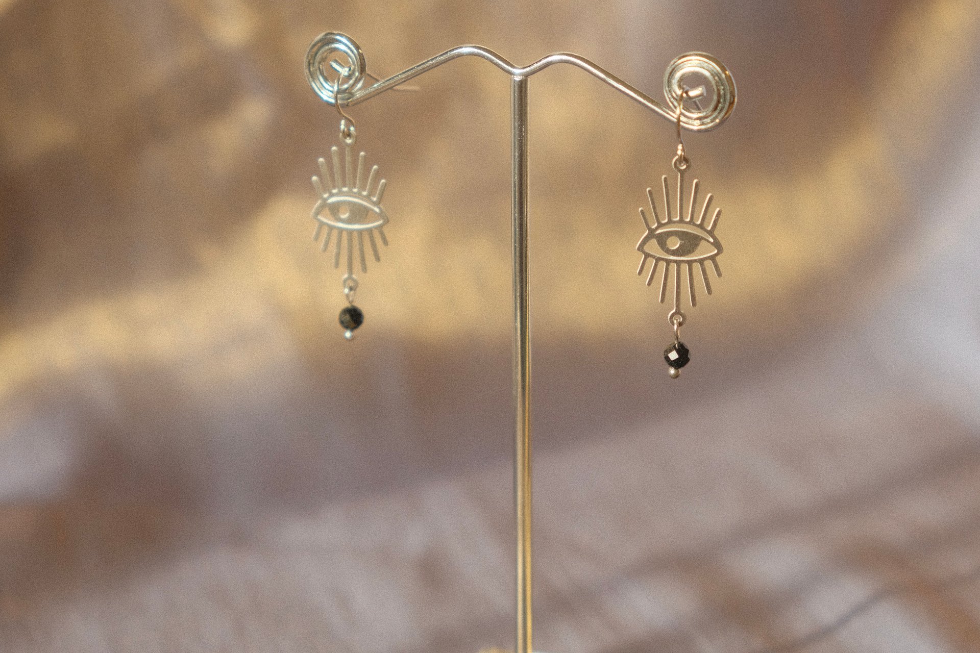 Tourmaline Eyes Open Earrings product image (12)