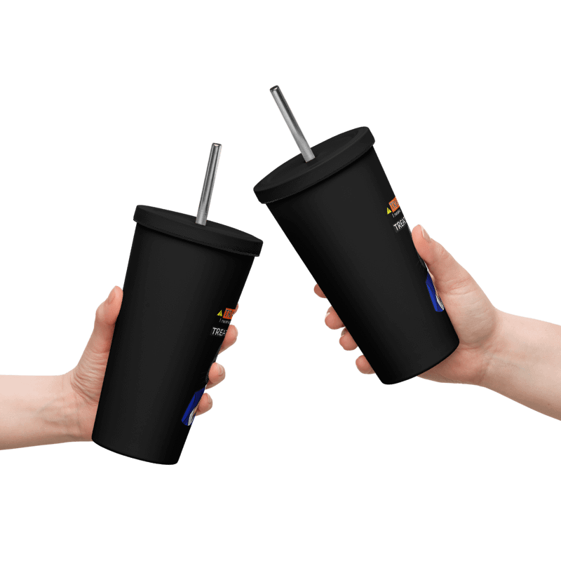 Trade Offer Human-Cat Meme Insulated Tumbler with a Straw - Multicolor product image (8)