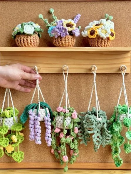 Car Hanging Plant Crochet Pattern product image (5)
