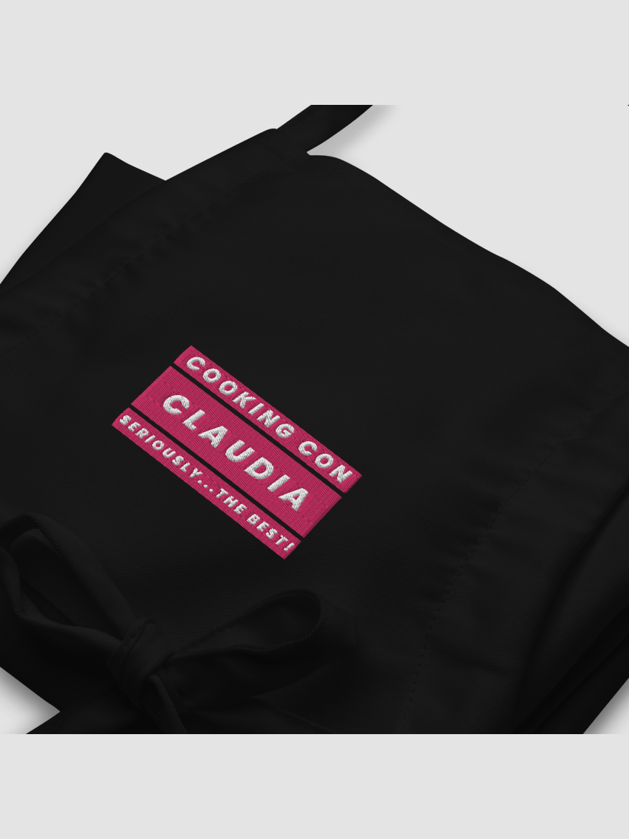 Cooking Con Claudia Embroidered Apron Seriously The Best!!! (Magenta) product image (4)