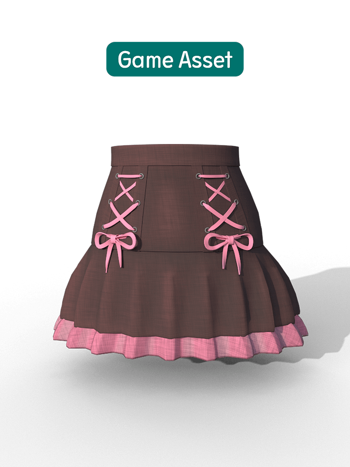 Sweet Punk Skirt/Unwarapping, Fbx, Obj product image (1)