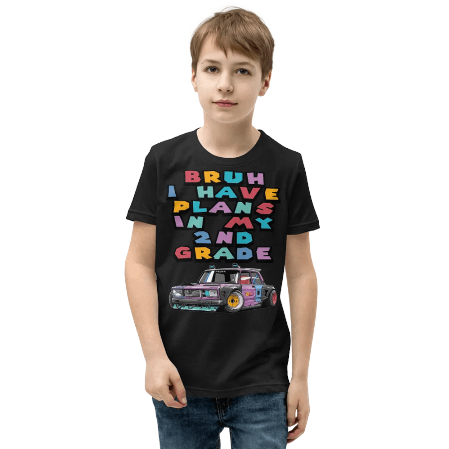 Bruh, I Have Plans in My 2nd Grade – Funny Shirt for Kids product image (1)