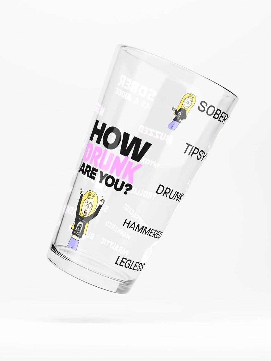 Drinking Vocabulary Pint Glass - Pink Version product image (5)