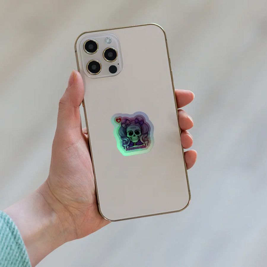 Skullfuldeli's Holographic Skull Sticker Set product image (8)