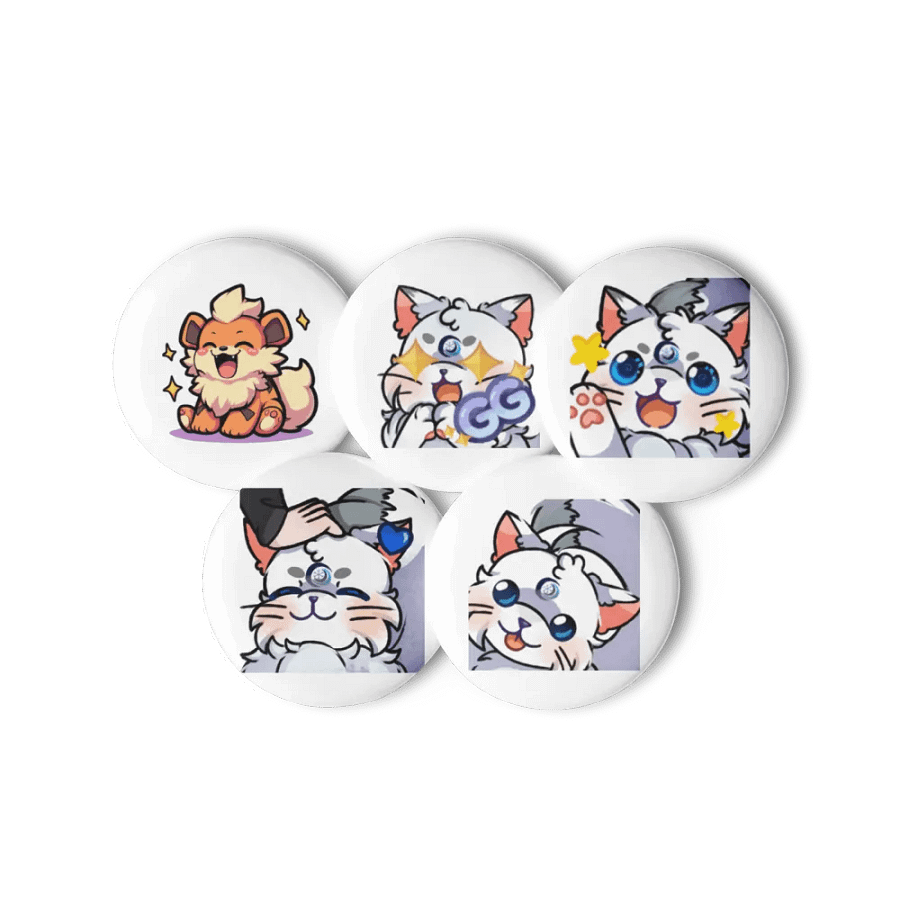 Happy Foxy Pin Button Set product image (11)