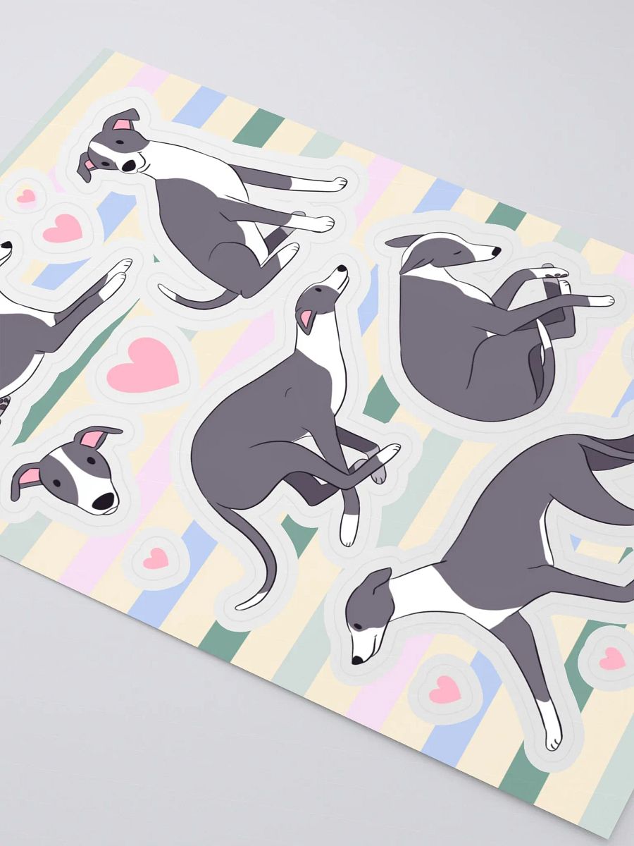 Whippet Love Sticker Sheet product image (3)