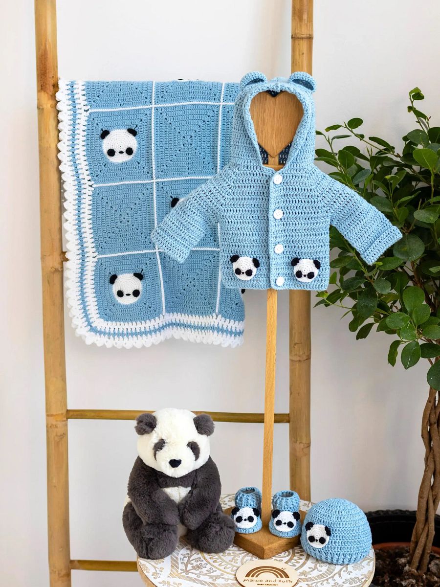 Crochet Pattern: Panda Baby Blanket product image (9)
