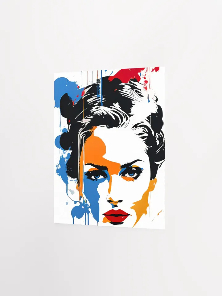 Abstract Woman v8 - Vintage Style Poster - Girly - Small and Standard Sizes - 8x10-11x14-12x16-16x20 Inches product image (8)