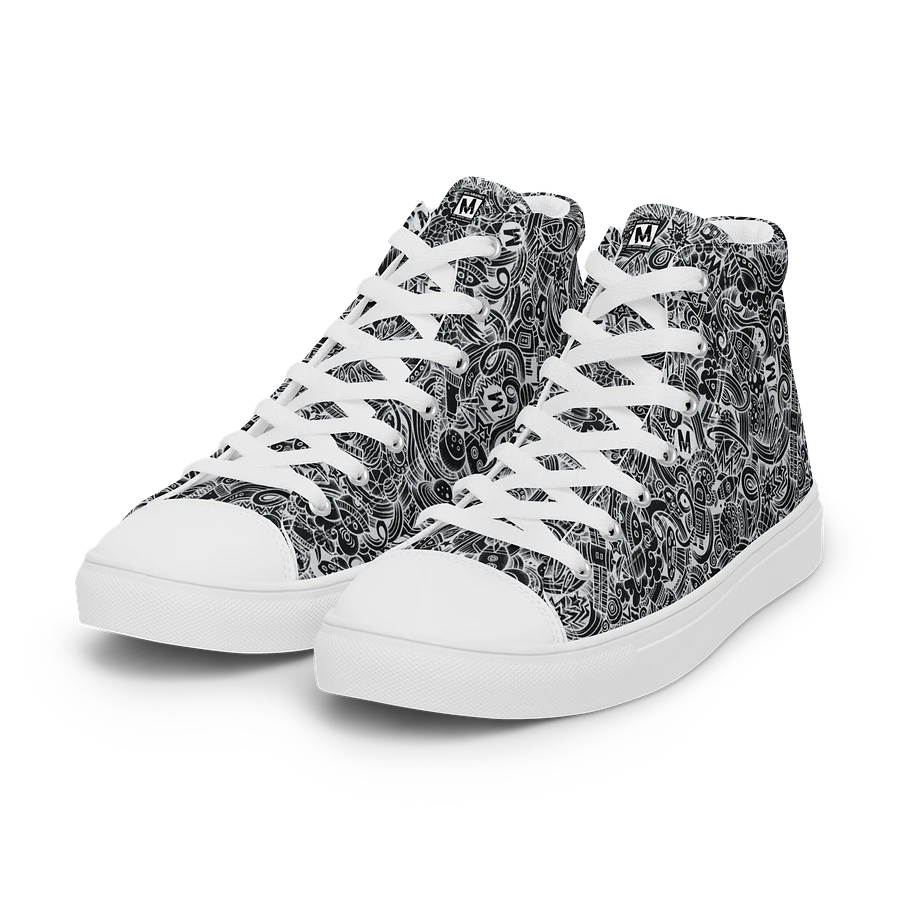 Dark Space Scribble - Women's High Tops | #MadeByMELO product image (6)
