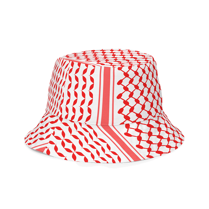 Red Keffiyeh Bucket Hat product image (2)