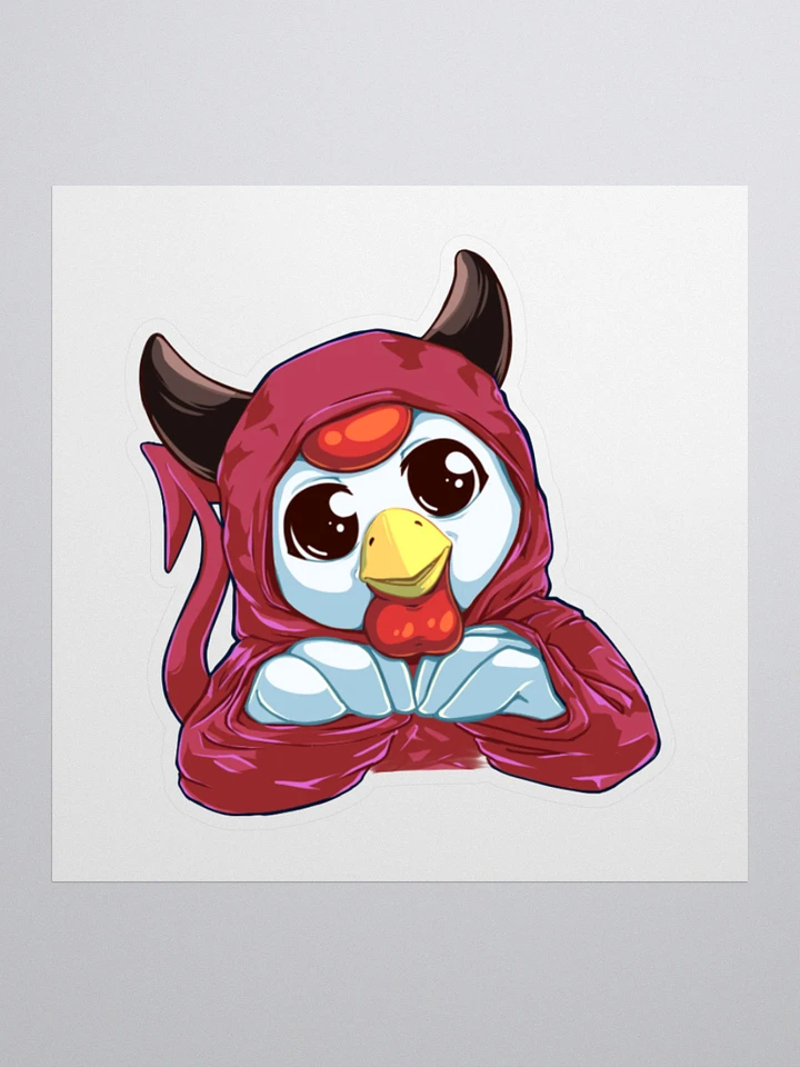 Devil Chicken Onesie Sticker product image (2)