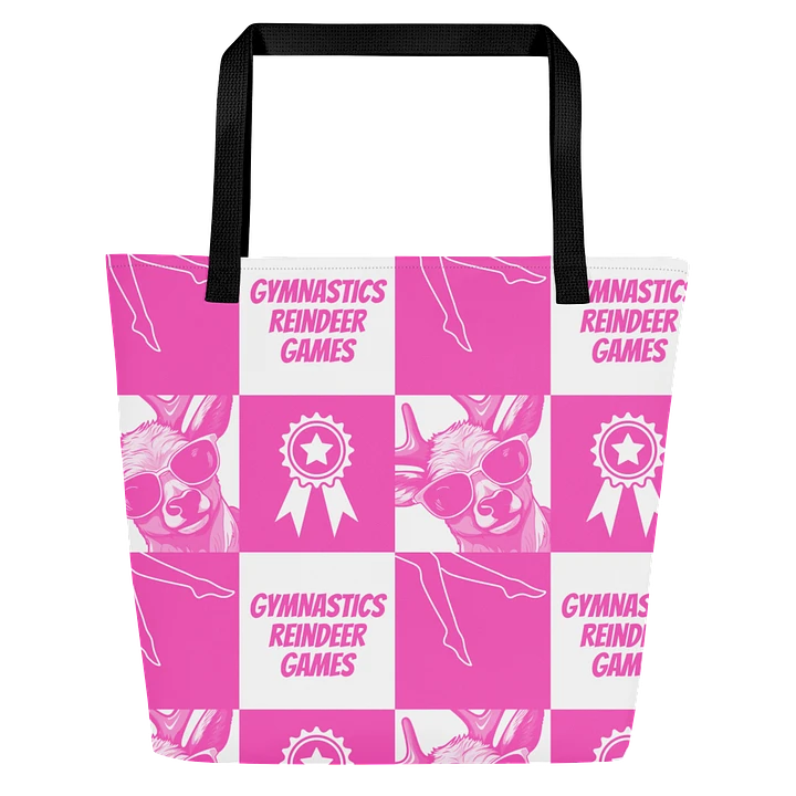 Gymnastics Reindeer Games Tote bag in Pink and White product image (1)