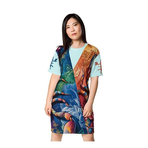 Scorpio Dreams All-Over T-Shirt Dress
Stunning scorpion print t-shirt dress in a stretchy and heavyweight fabric blend, perfe...