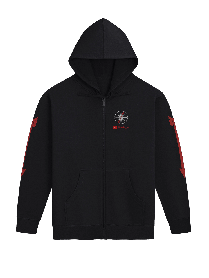The Compass Arrow Zip Hoodie – Adventure, Up the Sleeve product image (1)
