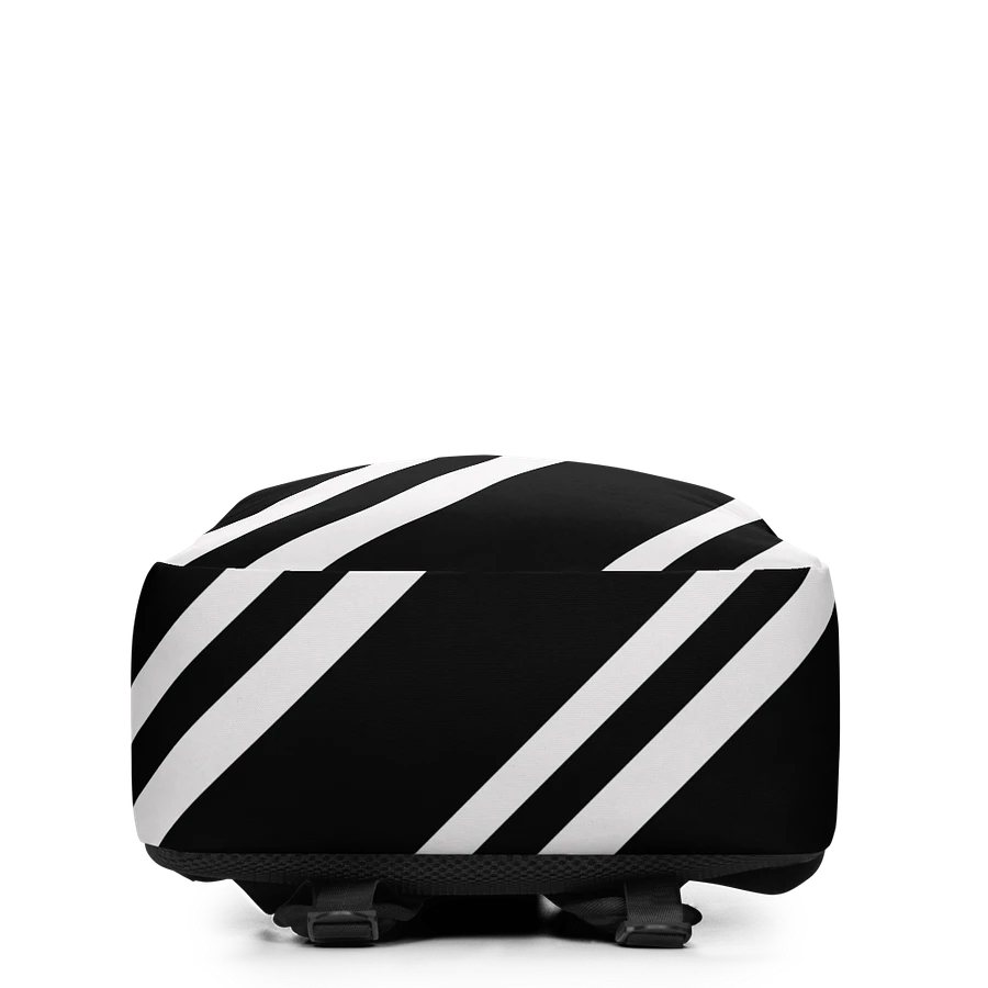 Striped Noir Minimalist Backpack product image (3)