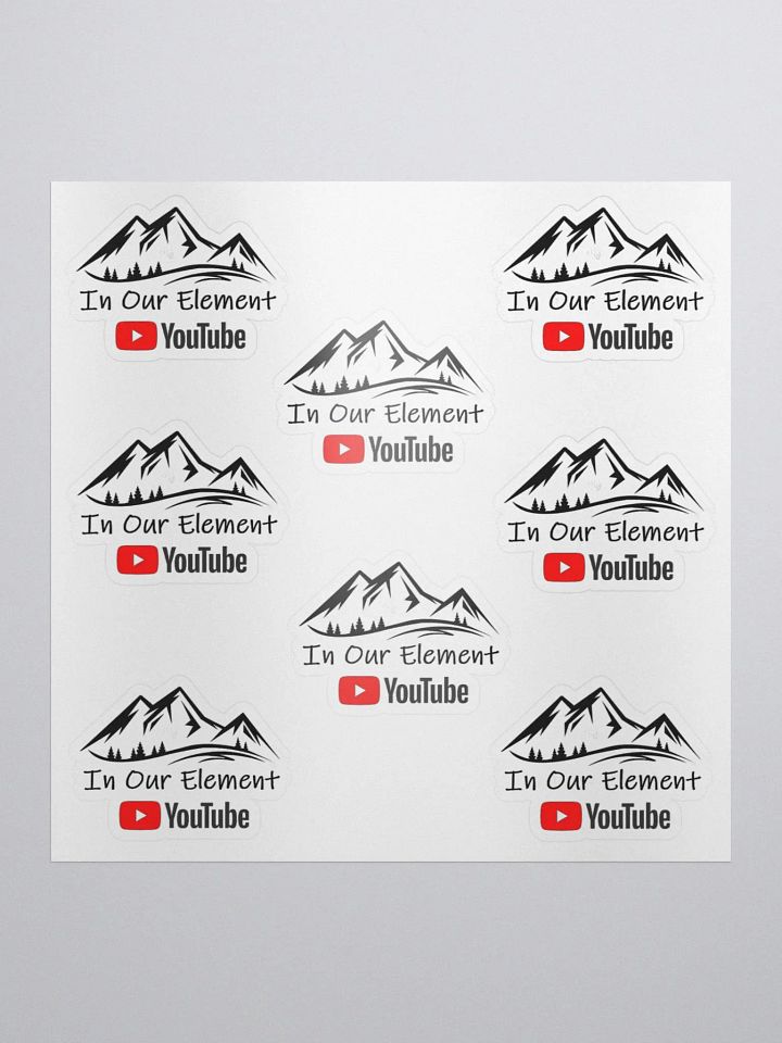 In Our Element / YouTube Decals X 8 (3 sizes to choose from) product image (1)