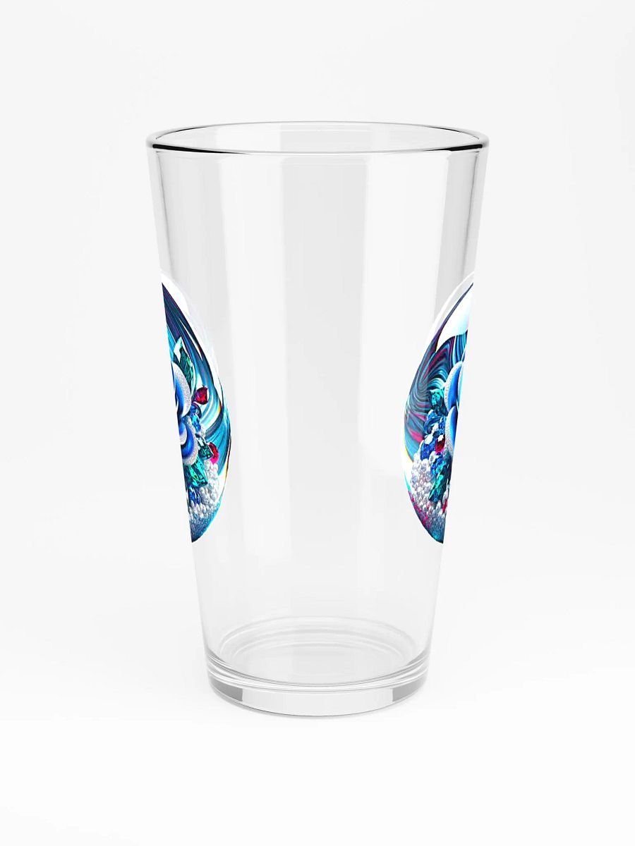 Blue Rose Marble Pint Glass product image (3)