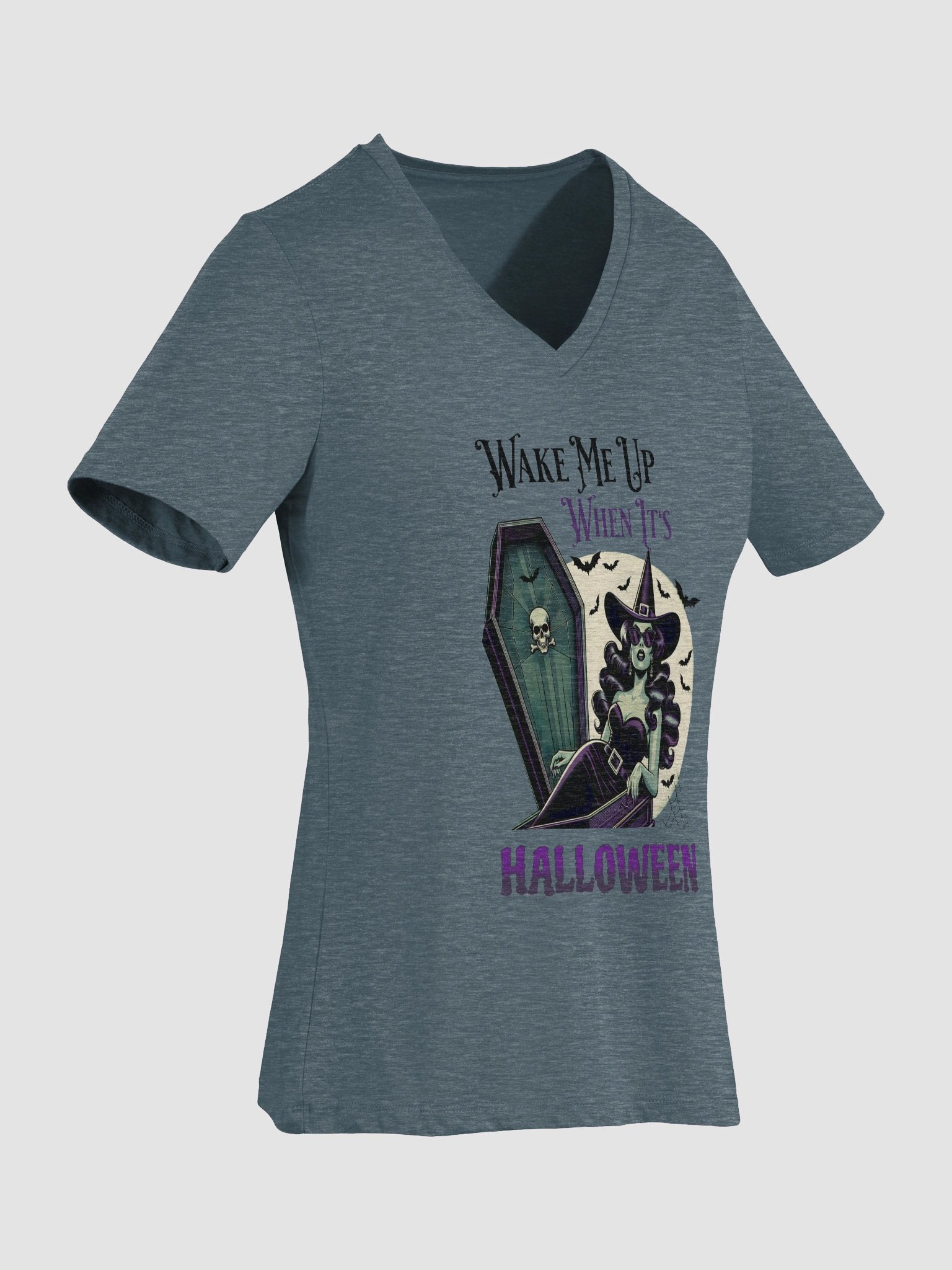 Witchy Halloween Vibes V-Neck Tee product image (20)