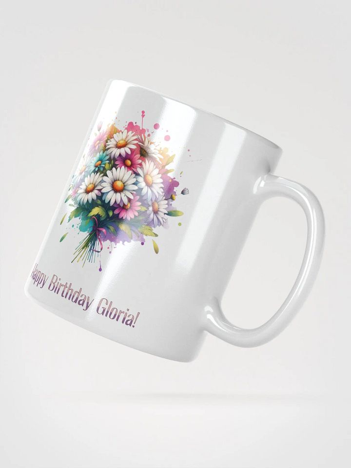 Happy Birthday Gloria White Glossy Mug product image (2)