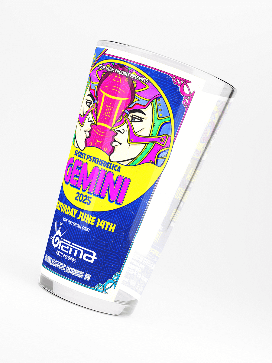 Gemini 2025 Shaker Pint Glass product image (4)