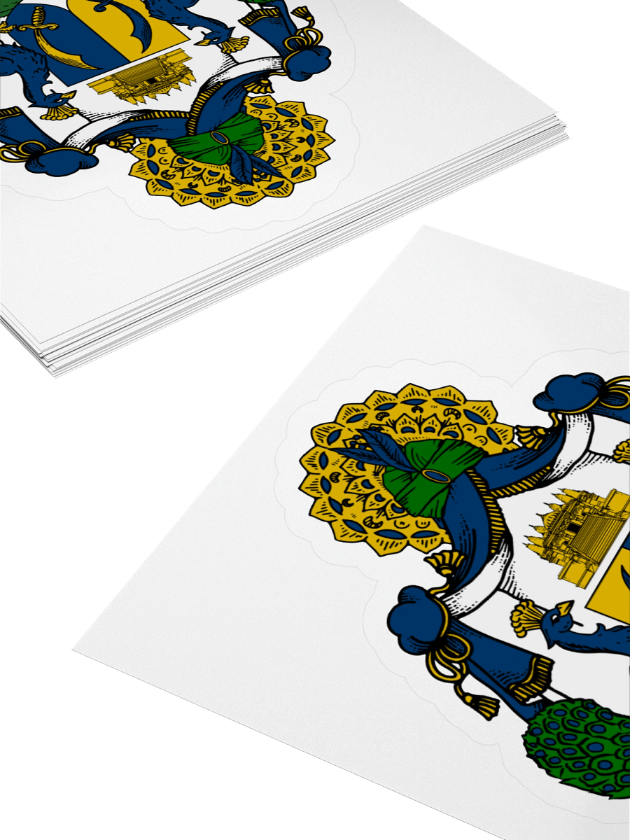 Peacock Court Kiss Cut Sticker product image (12)