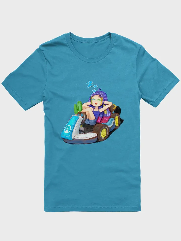 Cute n' seiso Kart Driver Sleeps on his cool Kart T-Shirt product image (1)