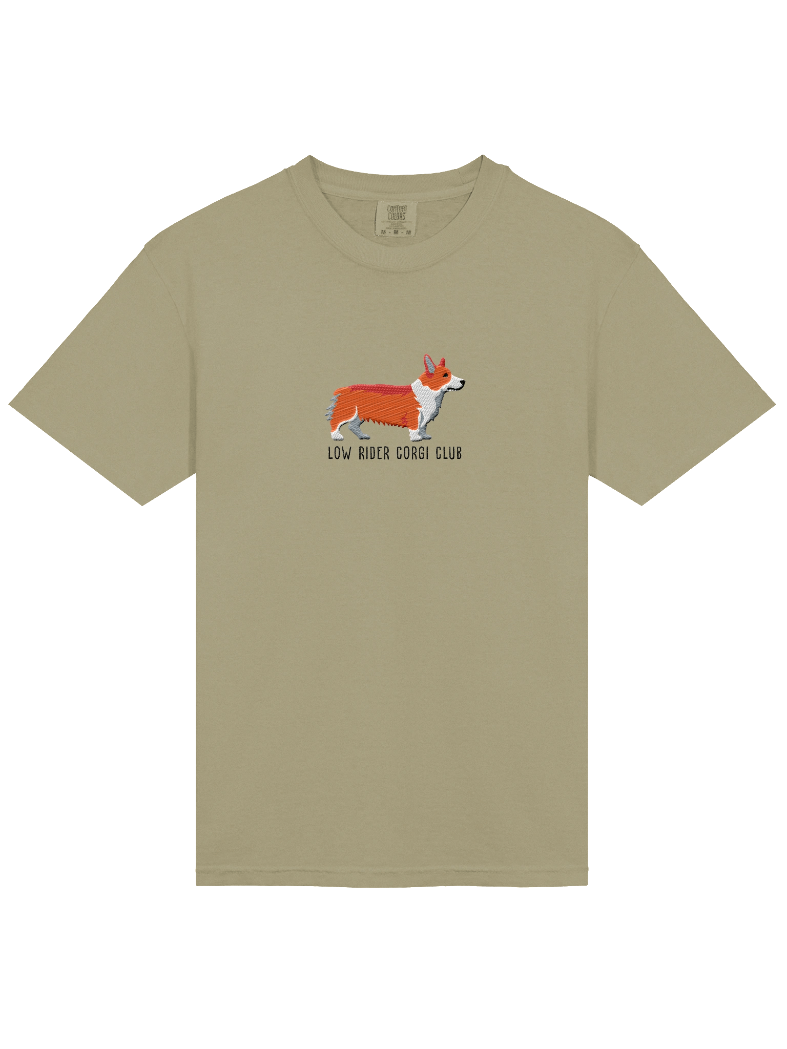 Low Rider Corgi Club T-Shirt(Embroidered) of a Pembroke Welsh Corgi(Red) product image (23)