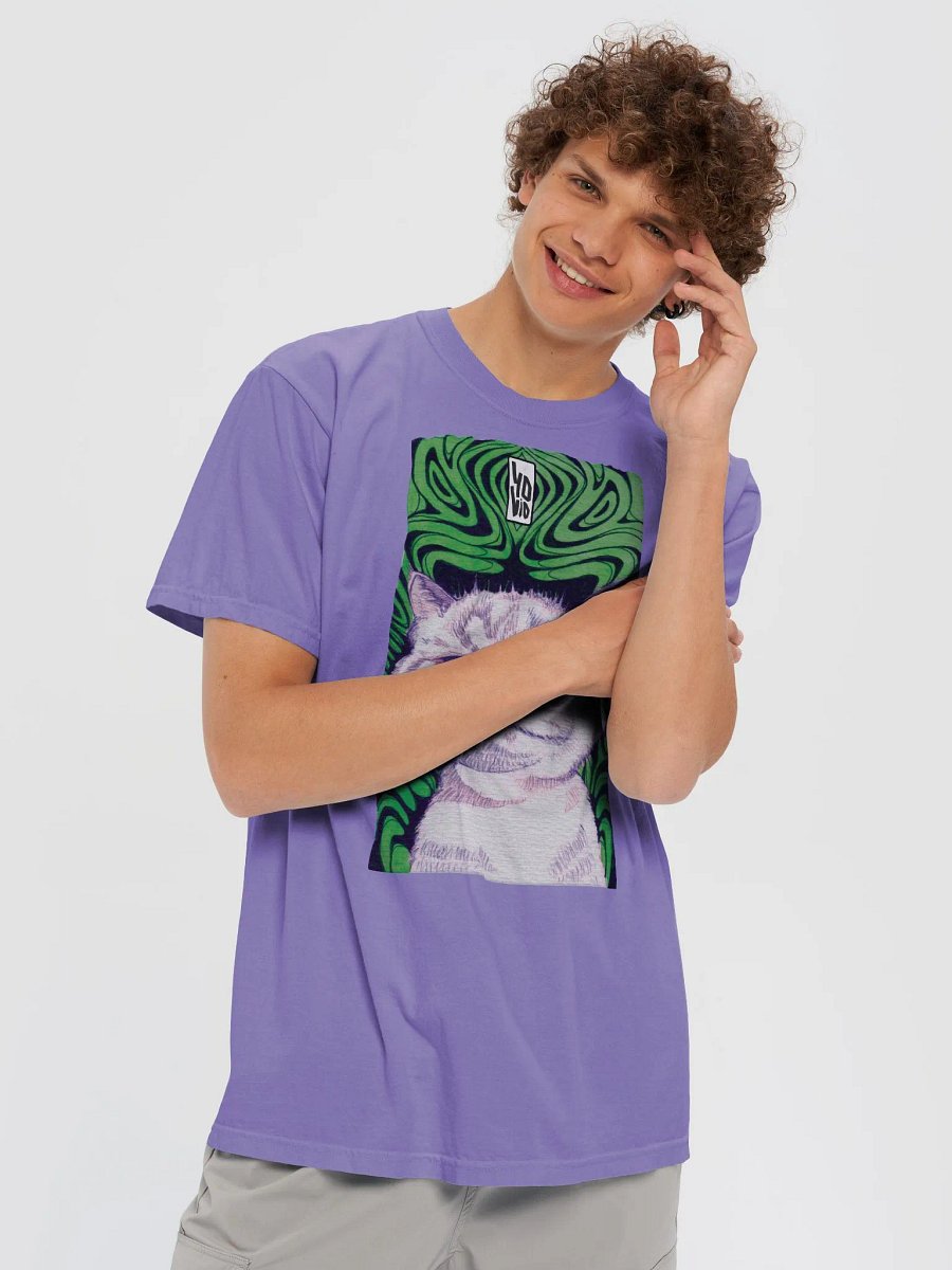 (Playeras Hombre) SUMINAGASHI VIOLET&GREEN CAT product image (3)