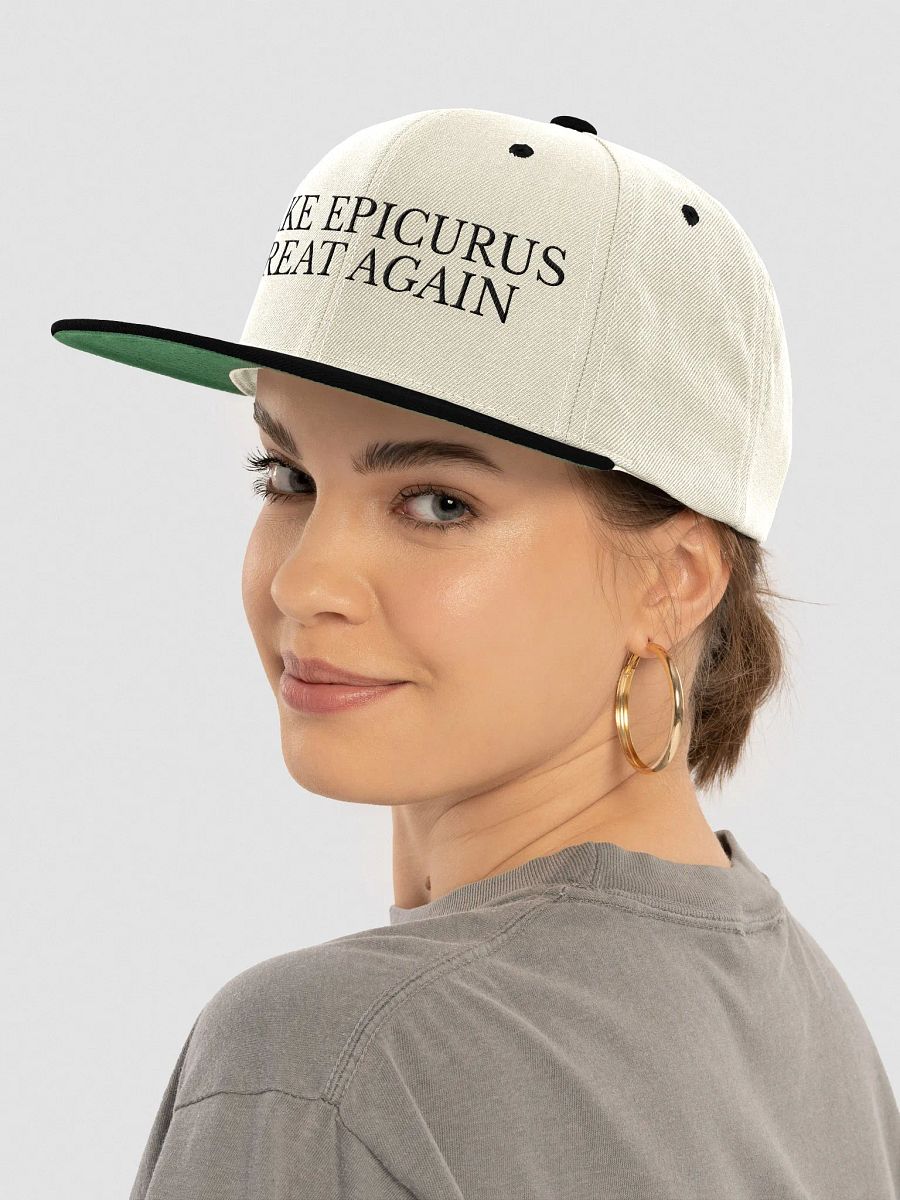 Make Epicurus Great Again Cap (Wool Blend Snapback LIGHT) product image (3)