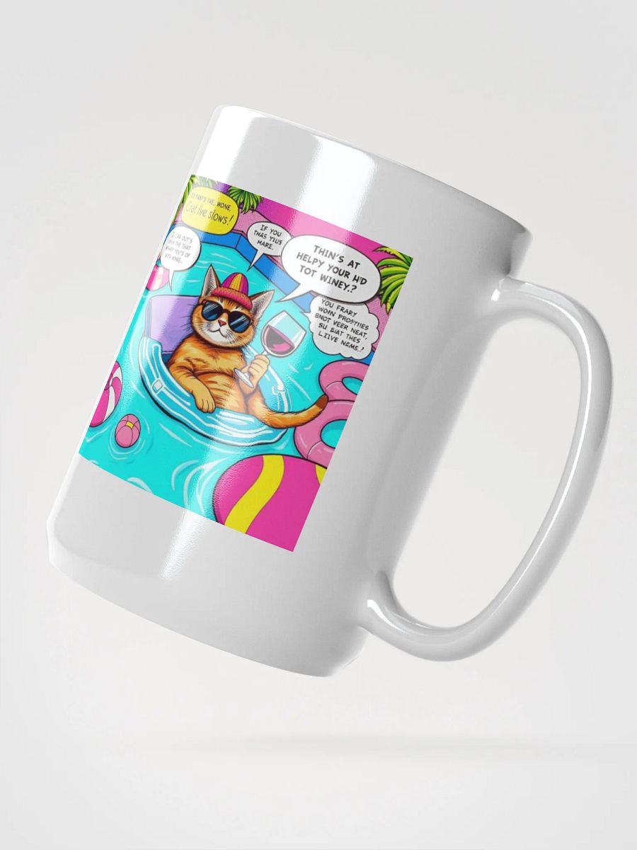 Wine Cat Pool Day Mug product image (3)