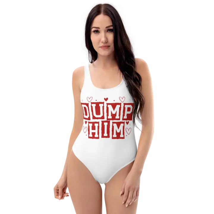 'DUMP HIM' All-Over Swimsuit product image (1)