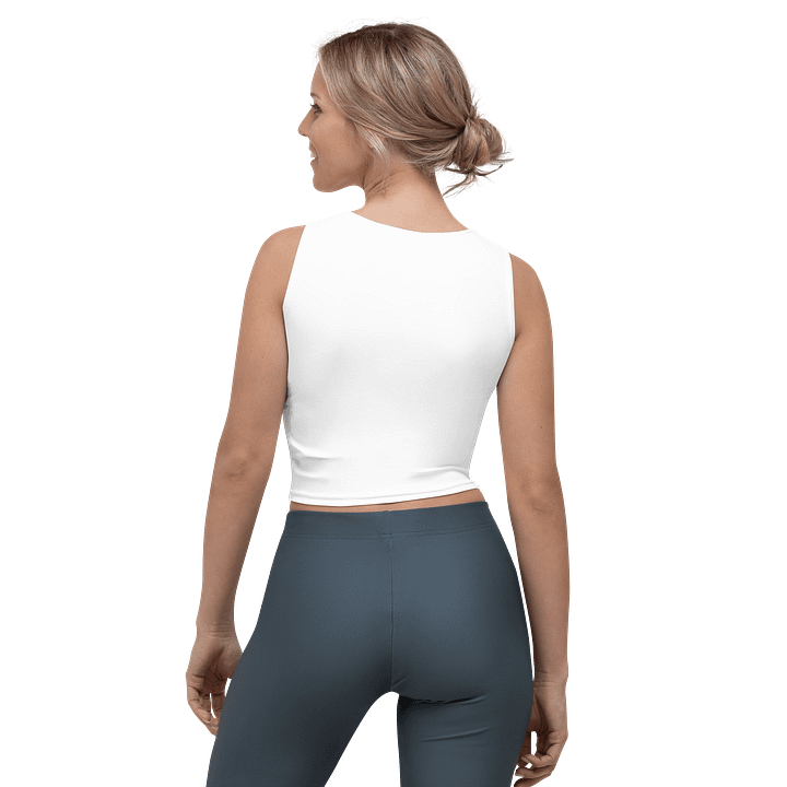Zenith Women's Crop Top T-Shirt - Stylish Mountain Peak Design product image (2)