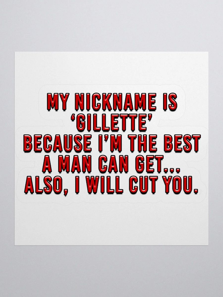Gillette Sticker product image (3)