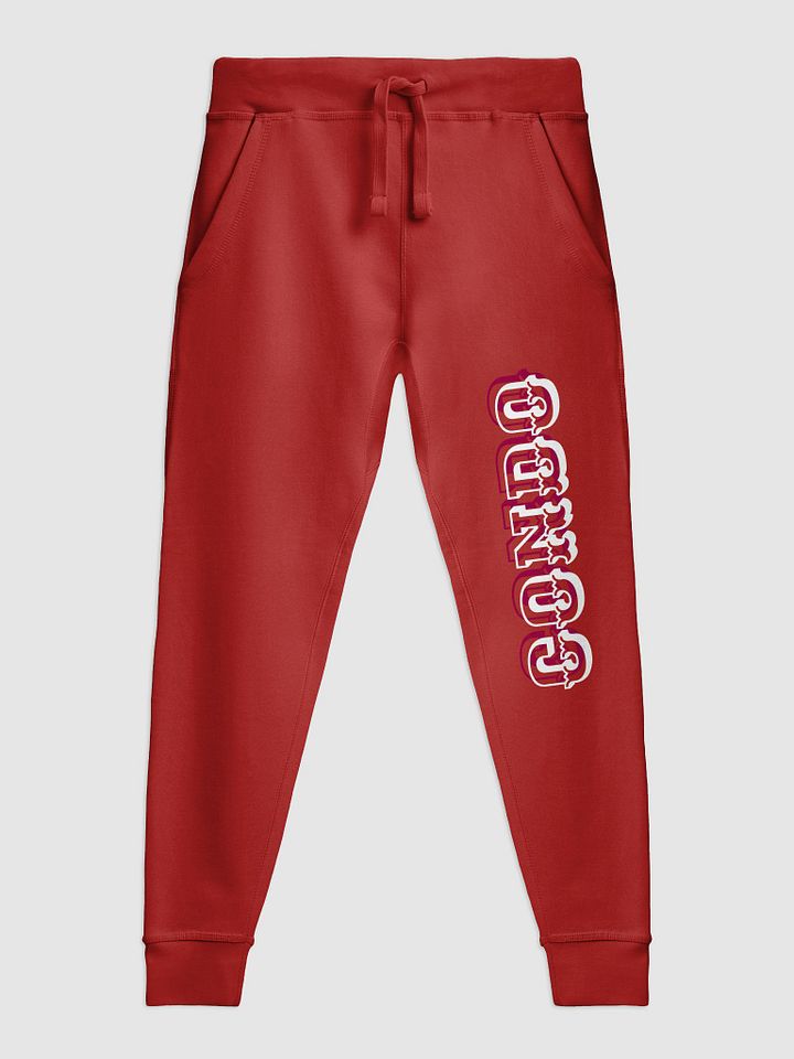 Boni Faas - Condo Reflective Red Typography Joggers product image (2)