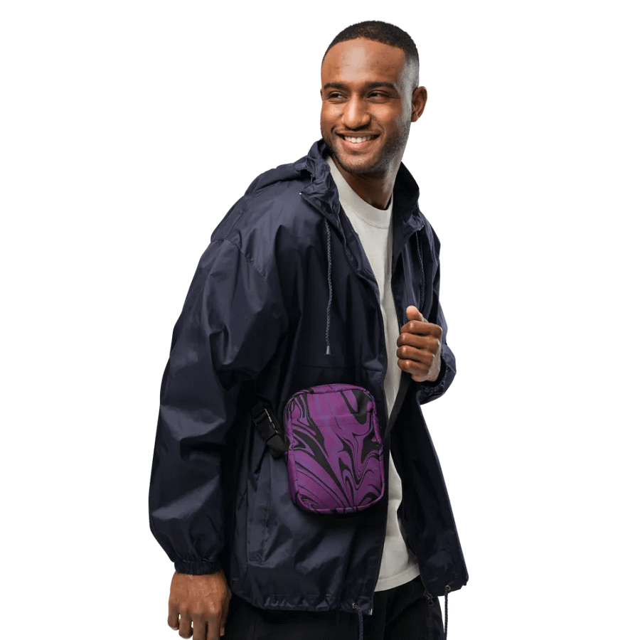 Purple Swirl Utility Crossbody Bag product image (12)