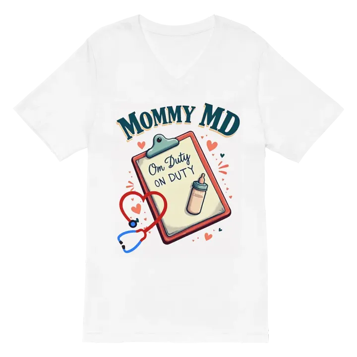 Mommy MD On Duty V-Neck Tee product image (6)