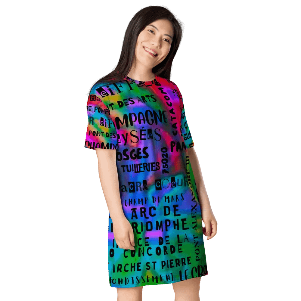 PARIS WORDS - T-SHIRT DRESS product image (1)