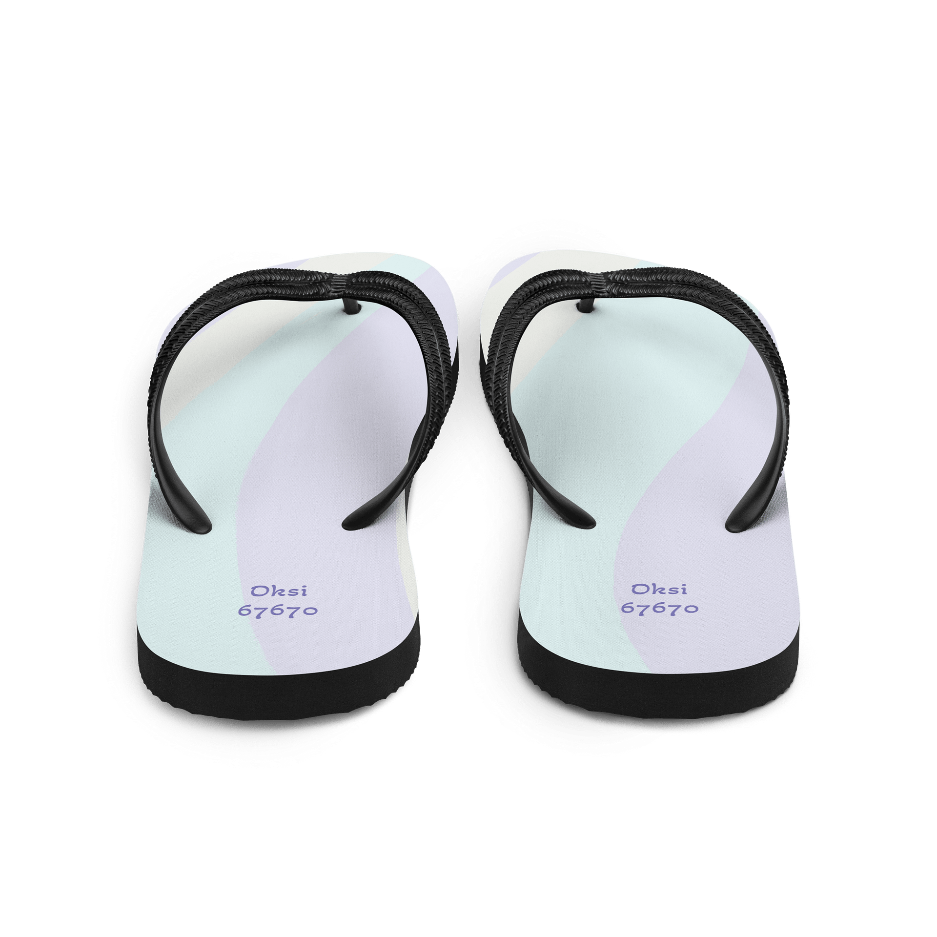 Pastel Wave Custom Flip-Flops product image (3)