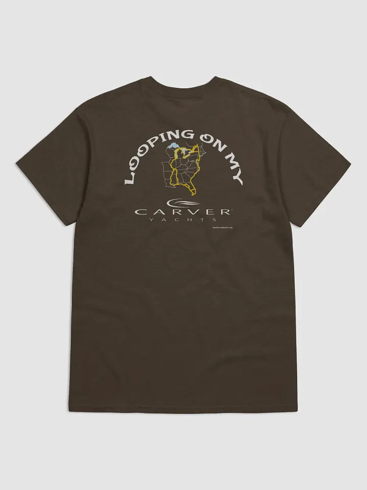 Looping On My Carver - T-Shirt - Dark Shirt w/White Logo product image (1)