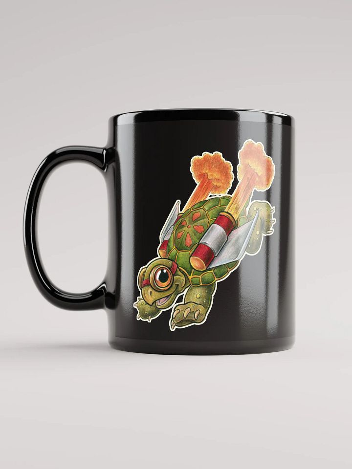 Jetpack Tortoise - SFA Black Glossy Mug product image (1)