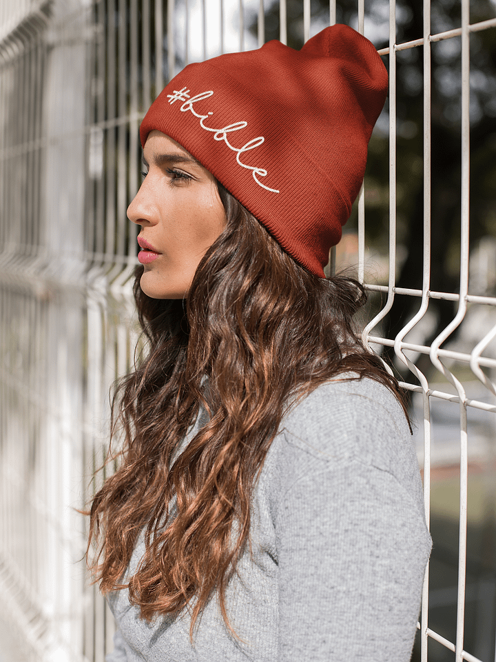 Hashtag Bible Embroidered Beanie product image (1)