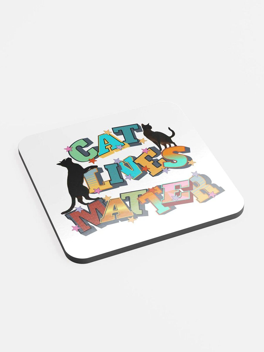 Cat Lives Matter Star-Studded Feline Coaster product image (2)