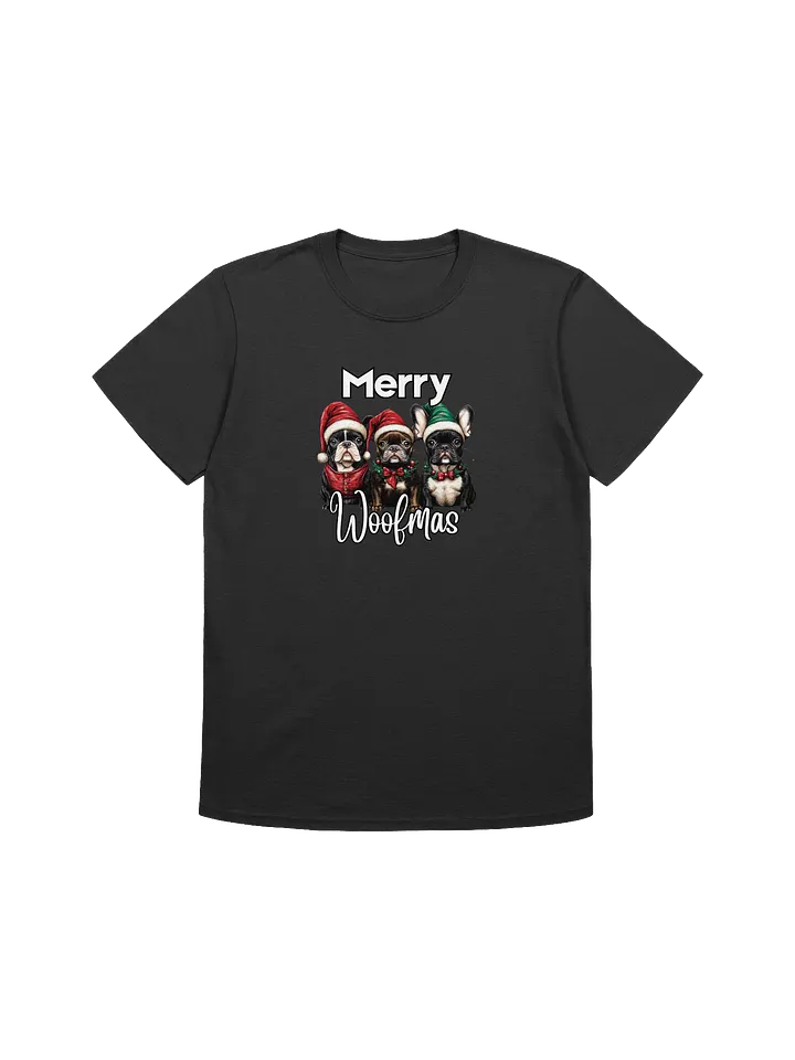 Merry Christmas Frenchies Unisex T-Shirt product image (7)