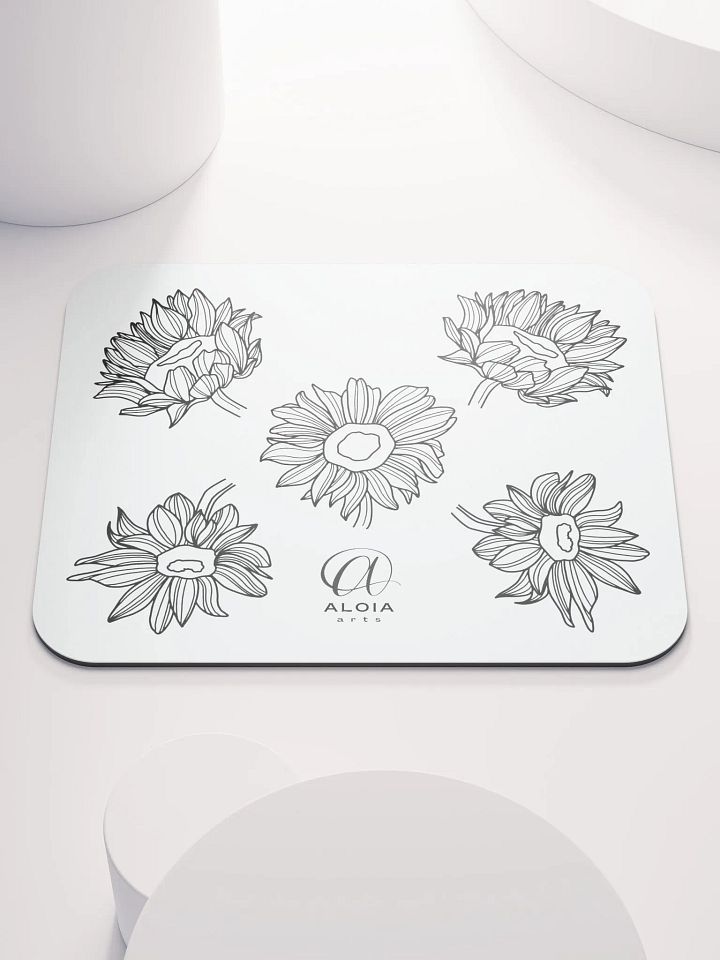Doodle Flowers Mouse Pad product image (2)