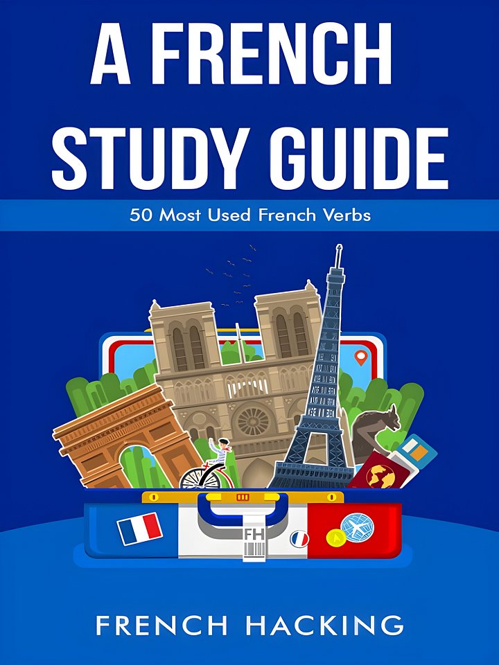 A French Study Guide - 50 Most Used French Verbs product image (1)