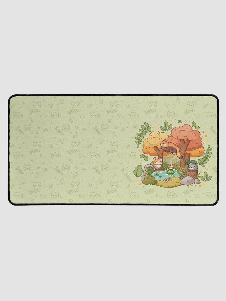 Green Desk Mat | Woodland frens product image (1)