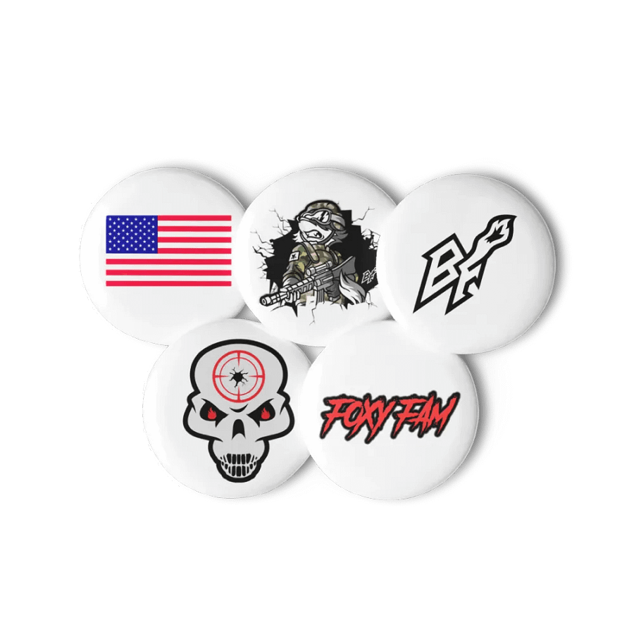 FOXY FAM Pin Button Set product image (6)