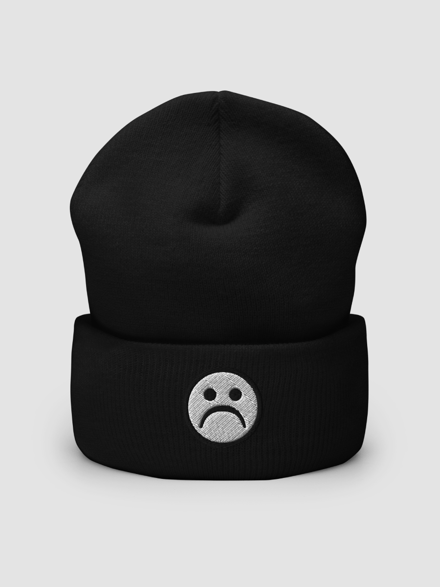 Sad face - Cuffed beanie product image (2)